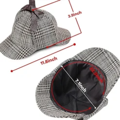 Detective Kostym Tillbehör Set Detektivhatt Rollspel Utklädningskostym Detektiv Cosplay Prop 2025:e> Tillbehör