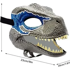 Dino Mask med rörlig käke Dekor-tyrannosaurus Rex Maskrörlig drake, cosplay Mask Party Födelsedag Halloween><noscript><img width=
