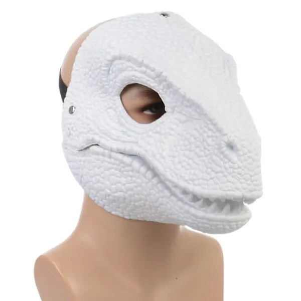 Dinosaurie Mask Huvudbonad, Jurassic World Dinosaurie Leksaker Med Öppnande Rörlig Käke, Velociraptor Mask & Tyrannosaurus Rex Mask Bundle> Masker