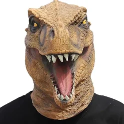Dinosaurie Mask Latex Dinosauriehuvud Mask Nyhet Halloween Kostymfest Djur Jurassic Huvud Mask> Masker