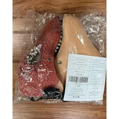 Dinosaurie Mask med Rörlig Käke, Dino Mask Dekoration, Latex Maskeraddräkt Huvudbonad med Öppning Rörlig Käke, Cosplay Fest Födelsedag Halloween Jul Barn Vuxen Mask | Fyndiq> Masker