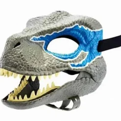 Dinosauriehuvudbonad med öppningsbar käke, dino-mask för barn och vuxna, Kostym-XF25-> Masker
