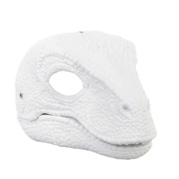 Dinosauriemask Huvudbonad, Jurassic World Dinosaurieleksaker med Öppningsbar Rörlig Käke, Velociraptor Mask & Tyrannosaurus Rex Mask Paket> Masker