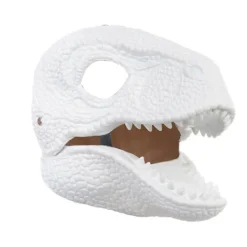 Dinosauriemask med huva, Jurassic World dinosaurieleksaker med öppningsbar rörlig käke, Velociraptor-mask & Tyrannosaurus Rex-maskpaket [YD]> Masker