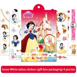 Disney Transfertryck Klistermärken Leksak Frozen Anime Figur Prinsessa Elsa Barn Vattentät Temporär Tatuering Kroppskonst Barnpresenter> Smink