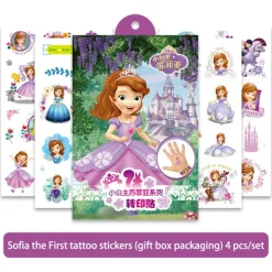 Disney Transfertryck Klistermärken Leksak Frozen Anime Figur Prinsessa Elsa Barn Vattentät Temporär Tatuering Kroppskonst Barnpresenter> Smink