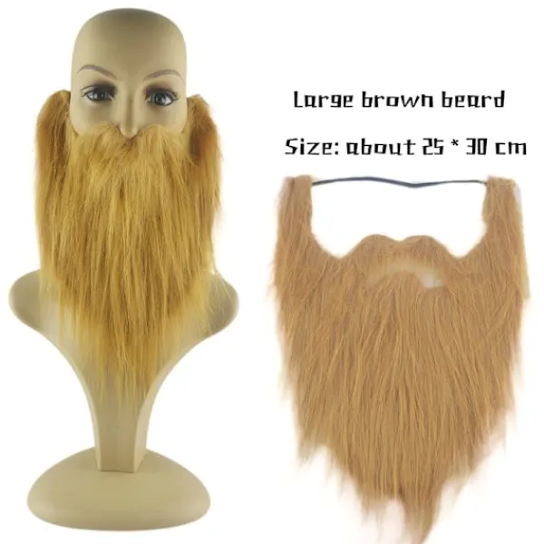 DIY Fancy Dress Skägg Långa Fluff Skägg Cosplay Kostym rekvisita> Tillbehör