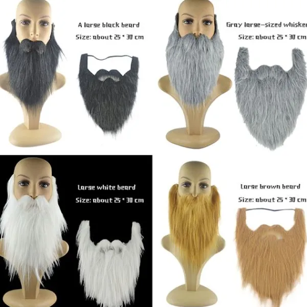 DIY Fancy Dress Skägg Långa Fluff Skägg Cosplay Kostym rekvisita> Tillbehör