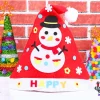 DIY Filt Julpyssel Nonwoven Tyg Snögubbe Hatt Ornament Handgjord Sömnadsleksak> Huvudbonader