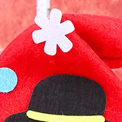 DIY Filt Julpyssel Nonwoven Tyg Snögubbe Hatt Ornament Handgjord Sömnadsleksak> Huvudbonader