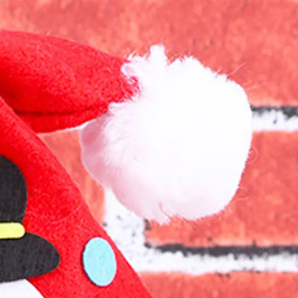 DIY Filt Julpyssel Nonwoven Tyg Snögubbe Hatt Ornament Handgjord Sömnadsleksak> Huvudbonader