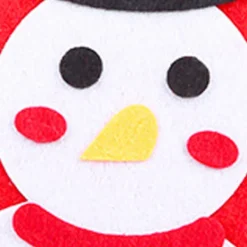 DIY Filt Julpyssel Nonwoven Tyg Snögubbe Hatt Ornament Handgjord Sömnadsleksak><noscript><img width=