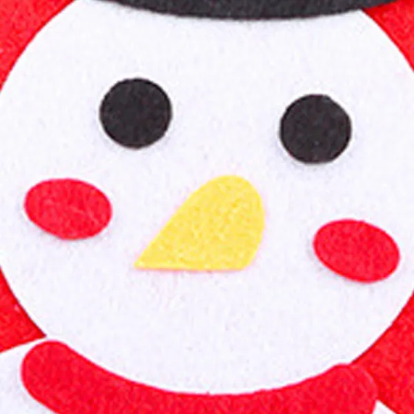 DIY Filt Julpyssel Nonwoven Tyg Snögubbe Hatt Ornament Handgjord Sömnadsleksak> Huvudbonader