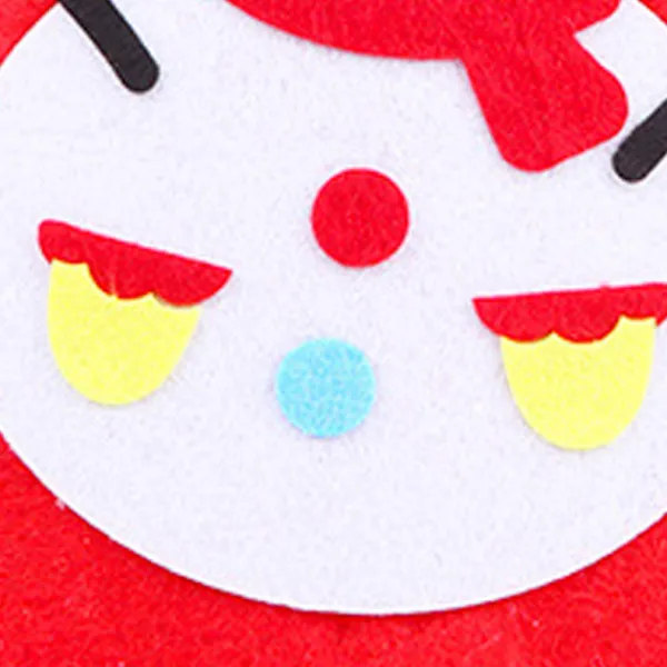 DIY Filt Julpyssel Nonwoven Tyg Snögubbe Hatt Ornament Handgjord Sömnadsleksak> Huvudbonader