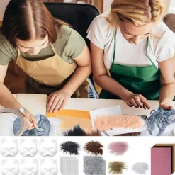 DIY Therin Msk Kit Ktt Räv Djurnsikte Kudde med Päls Hlloween Rollspelsrekvisit för Mskerd Krnevl Cosply Festtillbehör [SL]><noscript><img width=