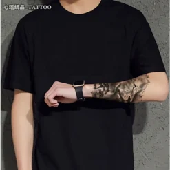 Djur Svartvitt Arm Vattentäta Tatueringsklistermärken><noscript><img width=