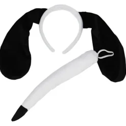 FMYSJ Djuröron Pannband och Svans för Kvinnor Flickor Halloween Julfest Söta Huvudbonader Hårprydnad Cosplay Vuxen Kostym (FMY)> Huvudbonader