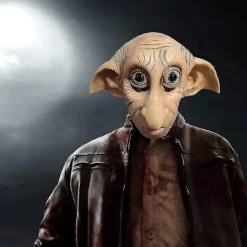 Dobby Mask, Halloween Cosplay Mask Alv Dvärg Alv Latex Mask Helhuvud Kostym Rekvisita Rea> Masker