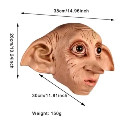 KOOLYOU Dobby Mask Hus-Elf Cosplay Kostymrekvisita Halloween Karneval Maskeradfest Dobby Huvudöverdrag Meng Stay Livsliknande Klä Upp mask> Masker