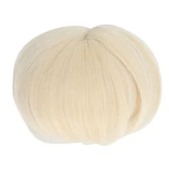 Dockhår Peruk DIY Elastisk Högtemperaturfiber Nät Tyg Ljusblond Dockperuk Kort för 1/3 Ball Jointed Doll><noscript><img width=