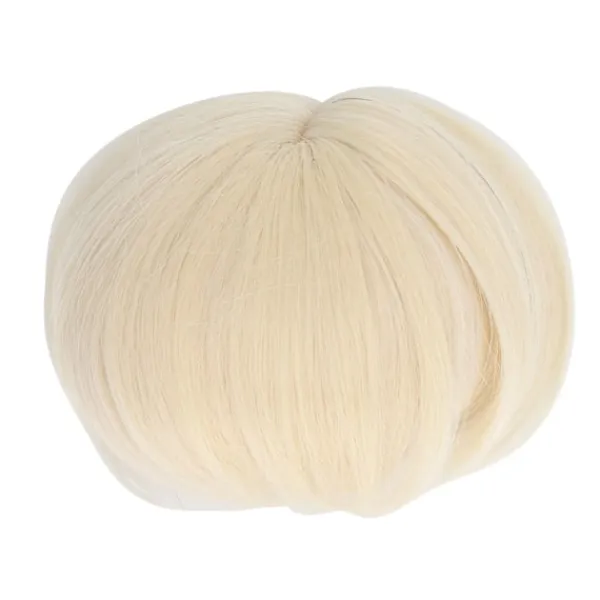 Dockhår Peruk DIY Elastisk Högtemperaturfiber Nät Tyg Ljusblond Dockperuk Kort för 1/3 Ball Jointed Doll> Peruker