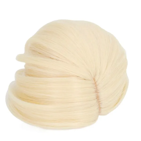 Dockhår Peruk DIY Elastisk Högtemperaturfiber Nät Tyg Ljusblond Dockperuk Kort för 1/3 Ball Jointed Doll> Peruker