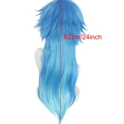 Dramatical Murder DMMD Seragaki Aoba Cosplay Peruk Gradient Blå Värmebeständig Syntetisk Hårperuk (YJD) One Size><noscript><img width=