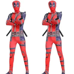 Dräkter för Vuxna Rollspel Bodysuit Jumpsuit Mask X-rygg Bälte Set Klä Upp L> Dräkter