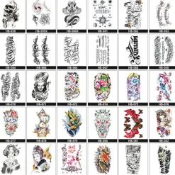 INF Drömfångare Tillfällig Tatueringsärm, Stora Arm Tatueringsdekaler 1> Smink