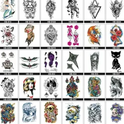 INF Drömfångare Tillfällig Tatueringsärm, Stora Arm Tatueringsdekaler 7><noscript><img width=