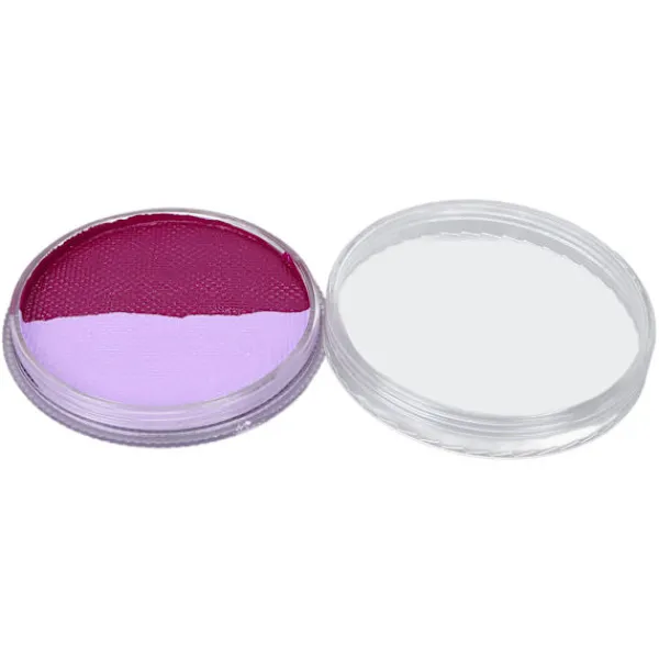 Dubbel Färg Ansikte Kroppsmålningspalett Professionell Kosmetisk Målningsplatta för Barn Cosplay Party 30g 1.06oz> Smink