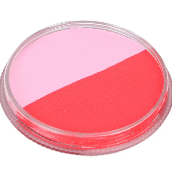 Dubbel Färgs Ansikts- och Kroppsmålningskit Vattenbaserad Smink för Barn Vuxna Cosplay Halloween Julfest 30g Fluorescerande Rosa> Smink