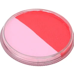 Dubbel Färgs Ansikts- och Kroppsmålningskit Vattenbaserad Smink för Barn Vuxna Cosplay Halloween Julfest 30g Fluorescerande Rosa><noscript><img width=