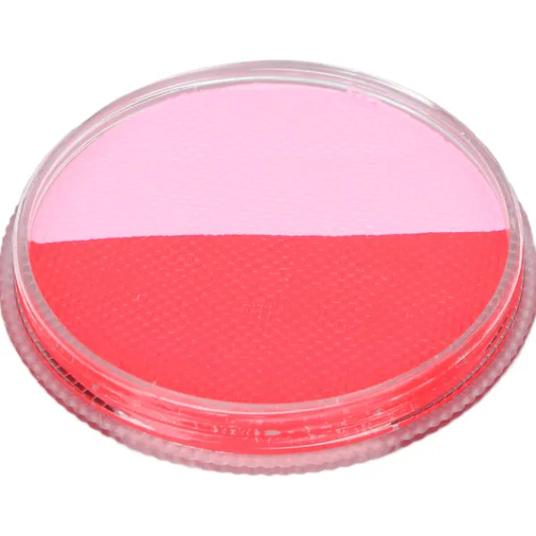 Dubbel Färgs Ansikts- och Kroppsmålningskit Vattenbaserad Smink för Barn Vuxna Cosplay Halloween Julfest 30g Fluorescerande Rosa> Smink