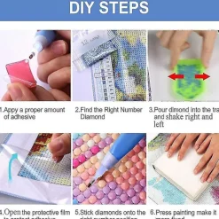 Dww- 30 x 40 cm, Clown Mask Diamond Painting Broderie Diamant Peinture Canevas 5d Tableau Enfant Adulte Strass Lot Puzzle><noscript><img width=