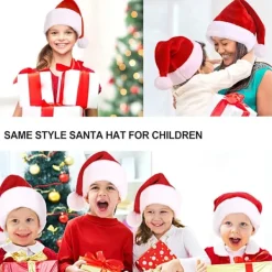 /EA/ 2 stjärnor Jultomteluva Vuxen i Stor Storlek Lyx Plus> Huvudbonader