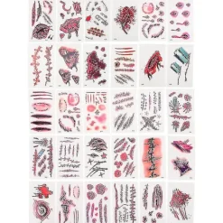 /EA/60 st Halloween-klistermärken för Halloween-dekorationer> Smink