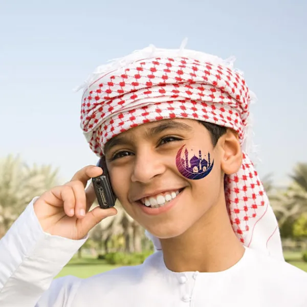 Eid Mubarak Tillfälliga Tatueringsdekaler Ramadan Kareem Dekoration> Smink