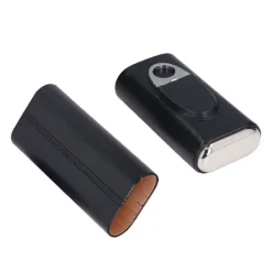 Elegant Portabel Cigarr Resefodral Affärspresentförpackning><noscript><img width=