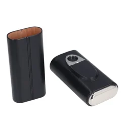 Elegant Portabel Cigarr Resefodral Affärspresentförpackning><noscript><img width=