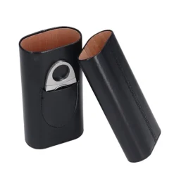 Elegant Portabel Cigarr Resefodral Affärspresentförpackning><noscript><img width=