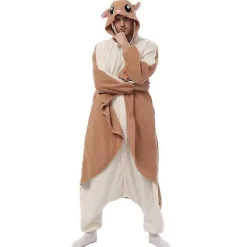 Eleimos Halloween Flygande Ekorre Onesie för Kvinnor Män Vuxna Djur Kigurumis Pyjamas Cartoon Pyjamas Hemkläder Cosplay Kostym Hög Kvalitet L Fit 168-178cm | Fyndiq> Dräkter