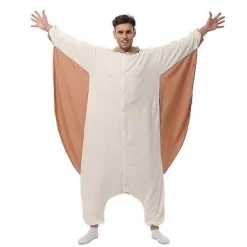 Eleimos Halloween Flygande Ekorre Onesie för Kvinnor Män Vuxna Djur Kigurumis Pyjamas Cartoon Pyjamas Hemkläder Cosplay Kostym Hög Kvalitet L Fit 168-178cm | Fyndiq><noscript><img width=