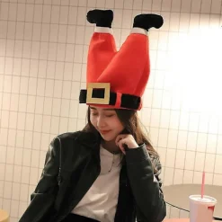 Elektrisk Julhatt för Vuxna och Barn Sjungande Tomtehatt Nyår Julfest> Huvudbonader