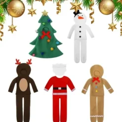 Elf Accessoarer Set Jul Elf Doll Kostym Christmas tree><noscript><img width=