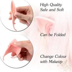 Elf öron 12cm & 10cm, (4 par latex älvöron), Elf öra cosplay, alvöron><noscript><img width=