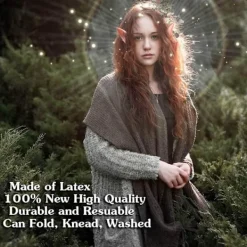 Elf öron 12cm & 10cm, (4 par latex älvöron), Elf öra cosplay, alvöron><noscript><img width=