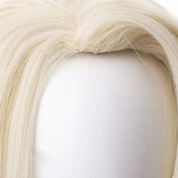 Elsa peruk vuxen prinsessa cosplay 65cm peruk för halloween> Peruker