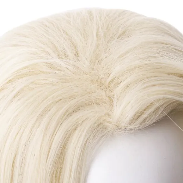 Elsa peruk vuxen prinsessa cosplay 65cm peruk för halloween> Peruker