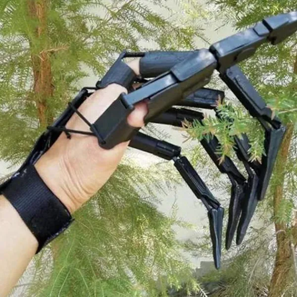 Emulsion Halloween Articulerade Fingrar Fingerhandskar Fingerförlängningar Blå> Tillbehör